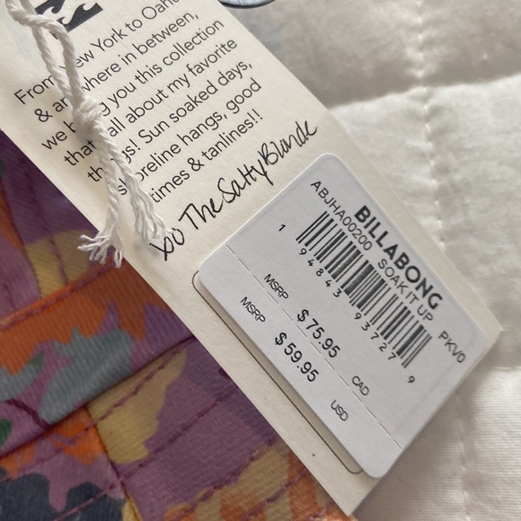 Billabong Salty Blonde Soak It Up Bucket Hat - Picture 3 of 5